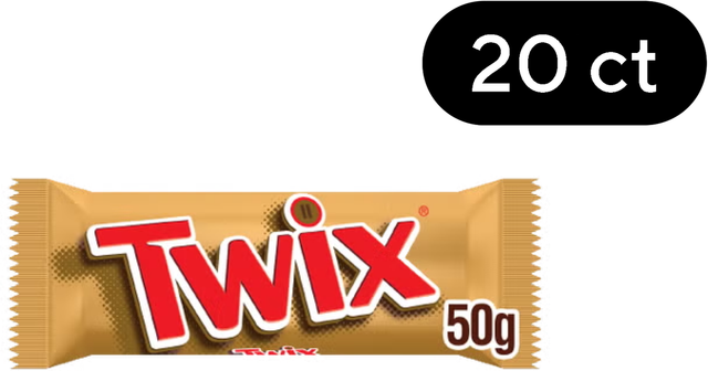 Twix Twin Bars (50 g x 20 ct)