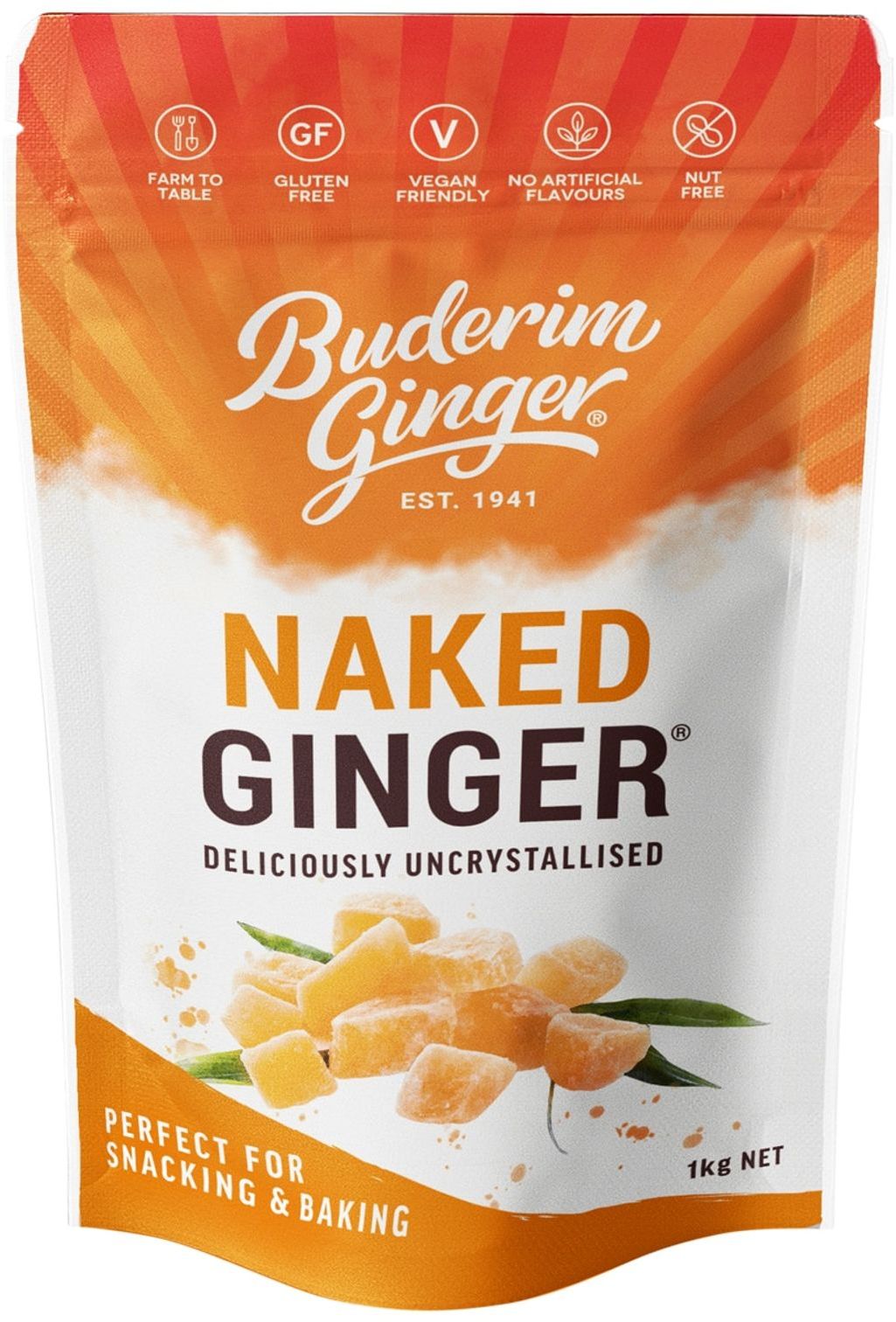 Buderim Uncrystallised Ginger (1 kg)