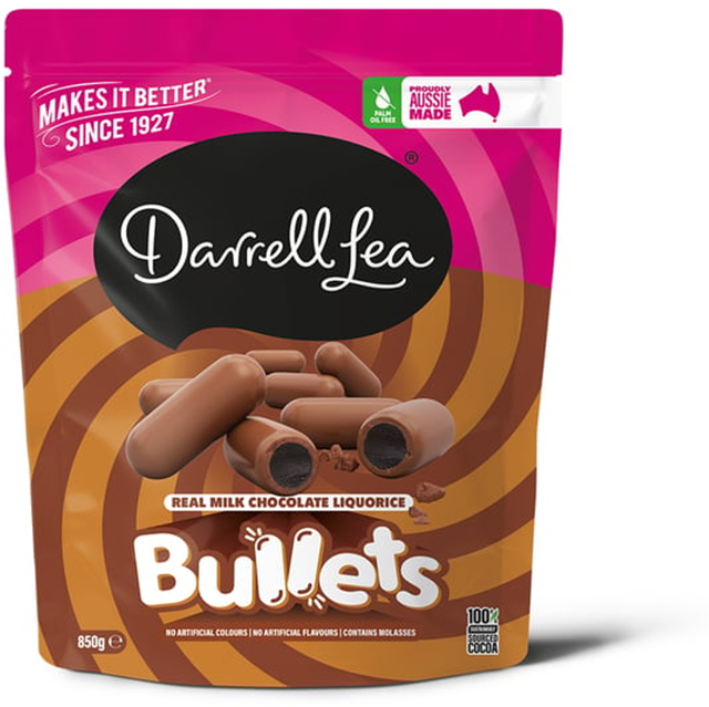 Darrell Lea Chocolate Liquorice Bullets (850 g)