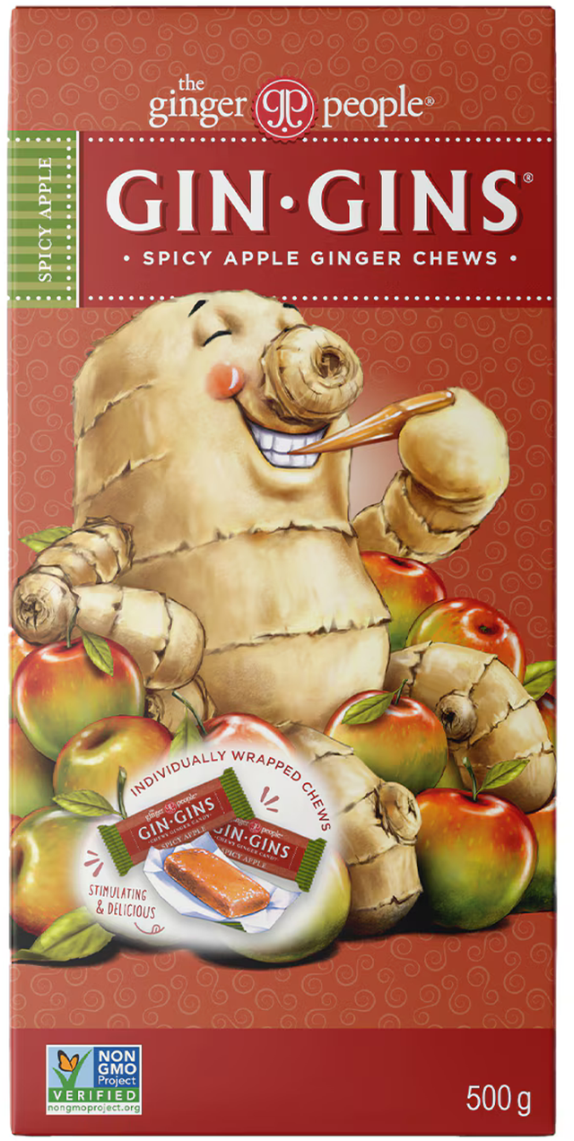 Gin Gins Spicy Apple Ginger Chew (500 g)