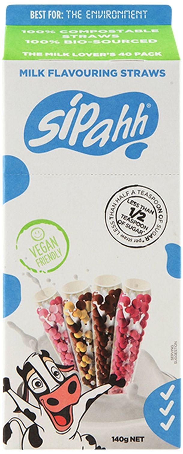 Sipahh Milk Flavour Straws Mixes (40 pk)