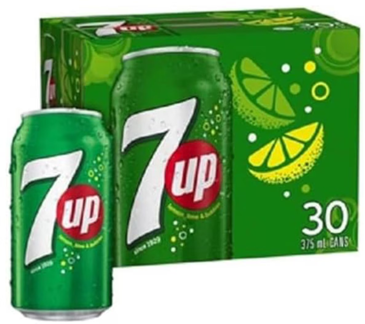 7Up Lemonade Soda Cans (375 ml x 30 pk)