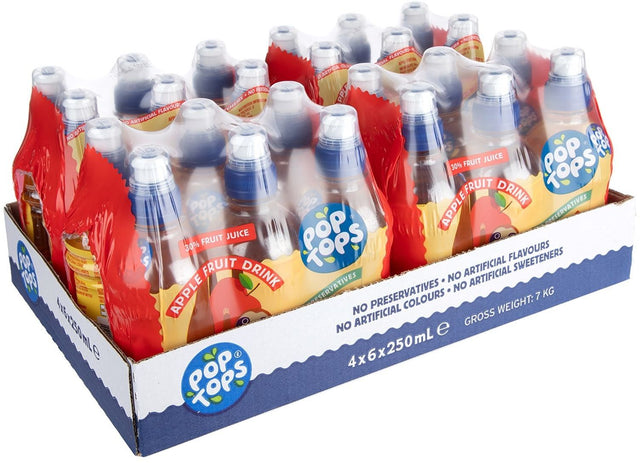 Pop Tops Apple Juice Bottles (250 ml x 24 pk)