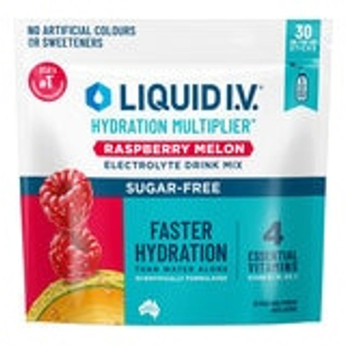 Liquid I.V. Raspberry Melon Electrolyte Drink Mix Sachets (30 pk)