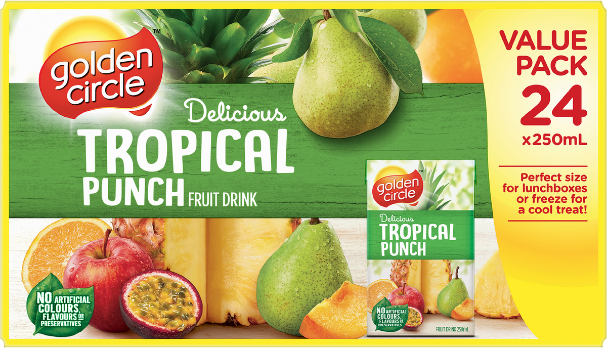 Golden Circle Tropical Punch Fruit Drink (250 ml x 24 pk)
