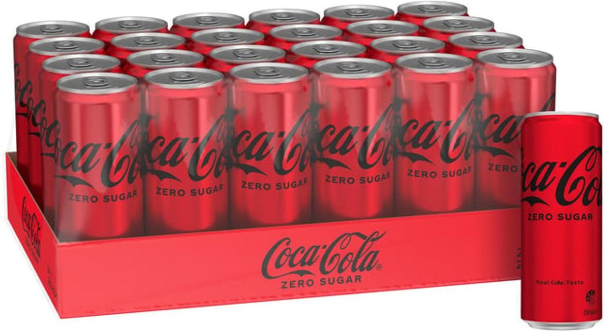 Coke Zero Sugar Soda Mini Cans (250 ml x 24 pk)