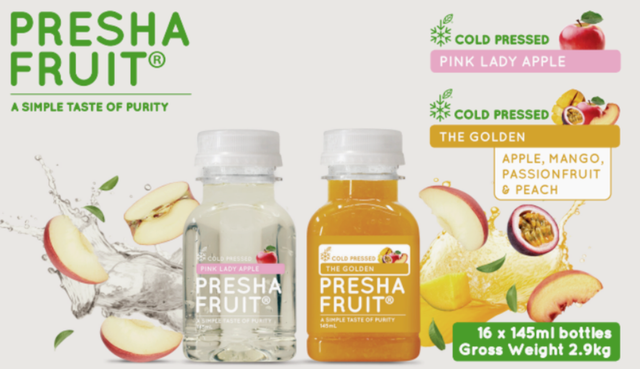 Presha Fruit Pink Lady The Golden Juice (145 ml x 16 pk)