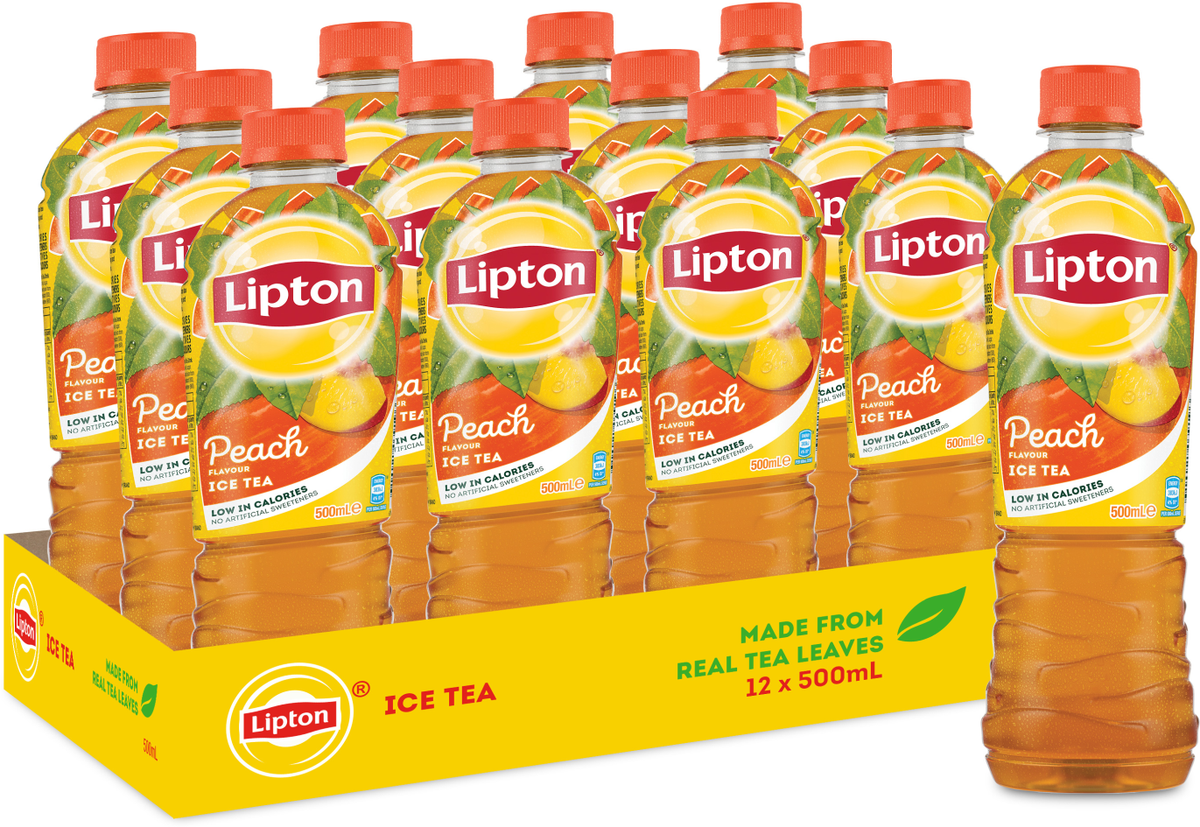 Lipton Peach Iced Tea Bottles (500 ml x 12 pk)