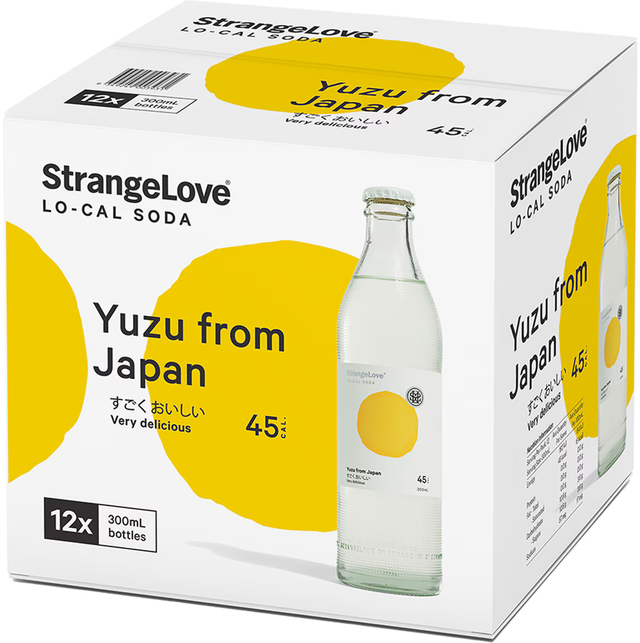 StrangeLove Yuzu Lo-Cal Soda (300 ml x 12 pk)