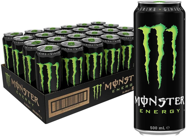 Monster Green Energy Drink Cans (500 ml x 24 pk)