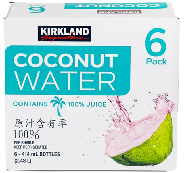 Kirkland Signature Coconut Water (414 ml x 6 pk)