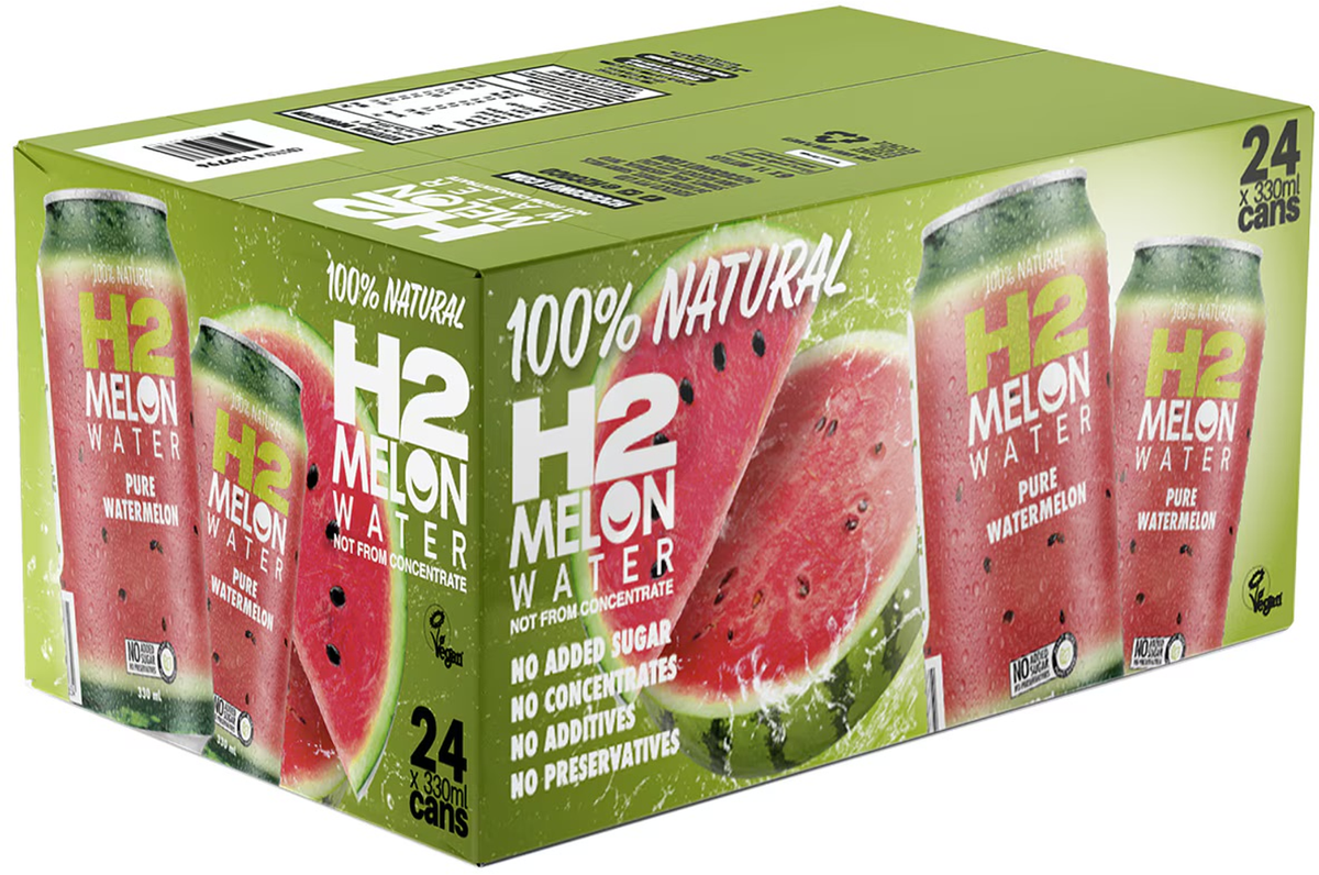 H2Coco 100% Natural Watermelon Juice Drink (330 ml x 24 ct)