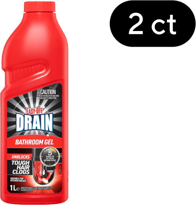 Bam Easy-Off Drain Gel (1 L x 2 ct)