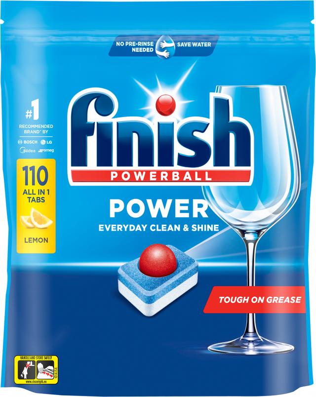 Finish All In One Power Lemon Sparkle (110 pk)