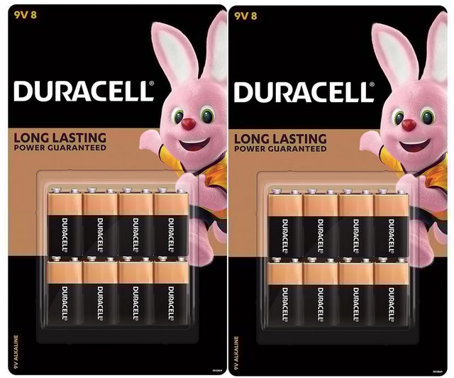 Duracell Alkaline 9V Batteries (8 pk)