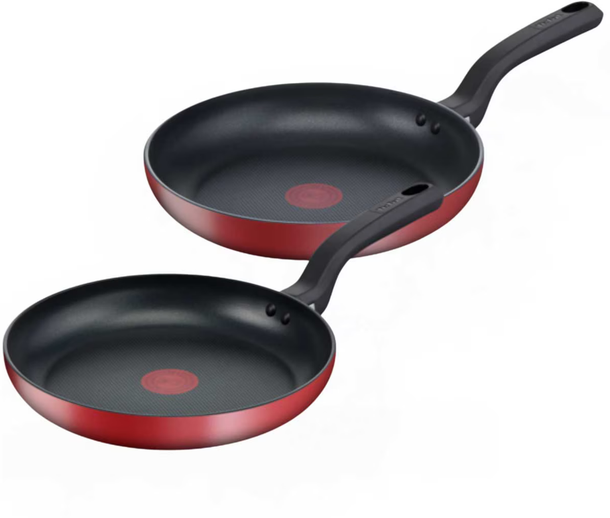 Tefal Red Delight 24cm & 28cm Frypan Set (2 pk)