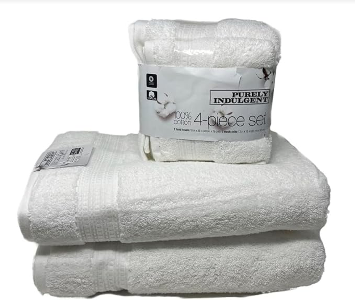 Purely Indulgent 76cm x 147cm White Bath Towel