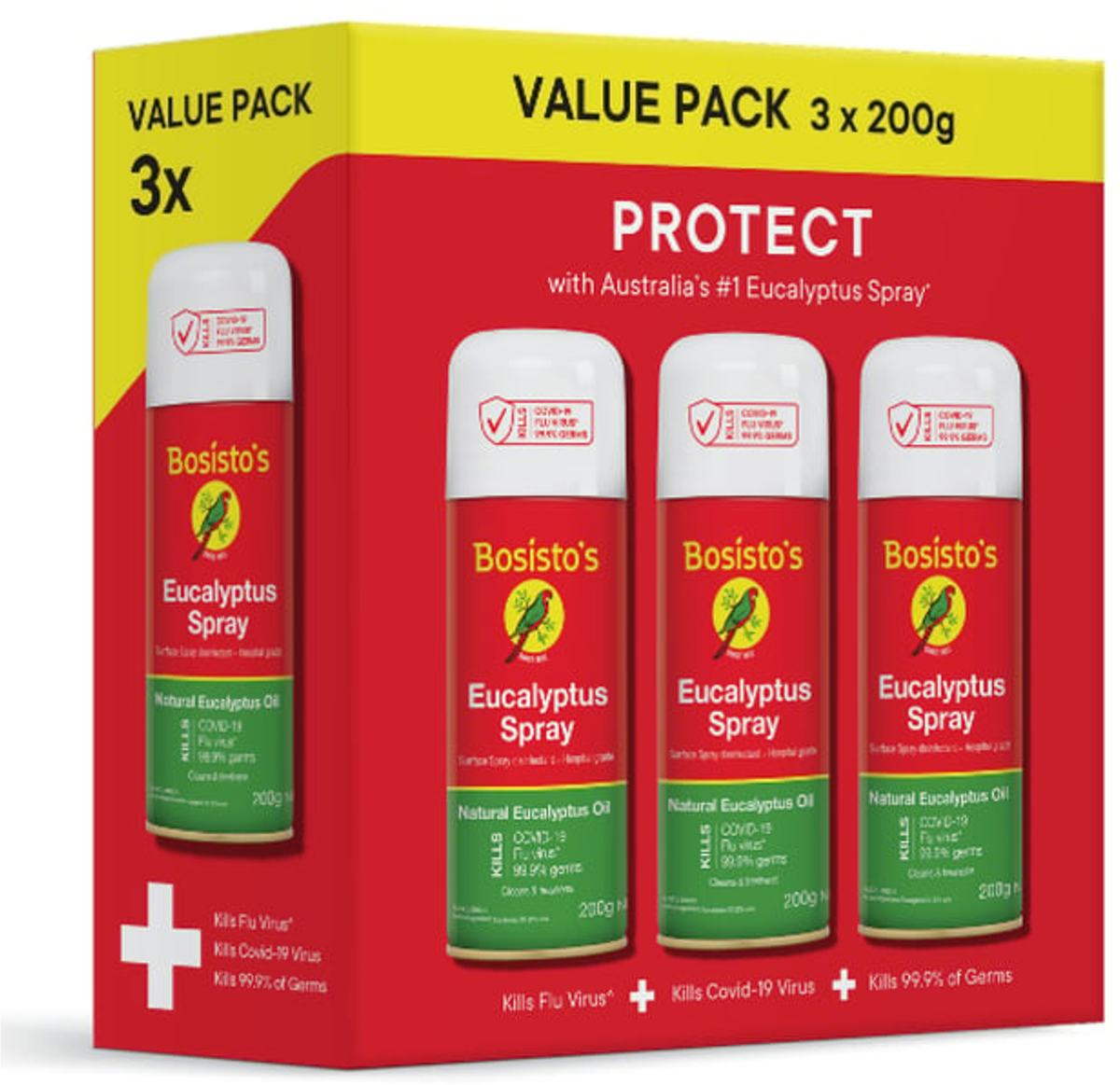 Bosisto's Eucalyptus Spray (200 ml x 3 pk)