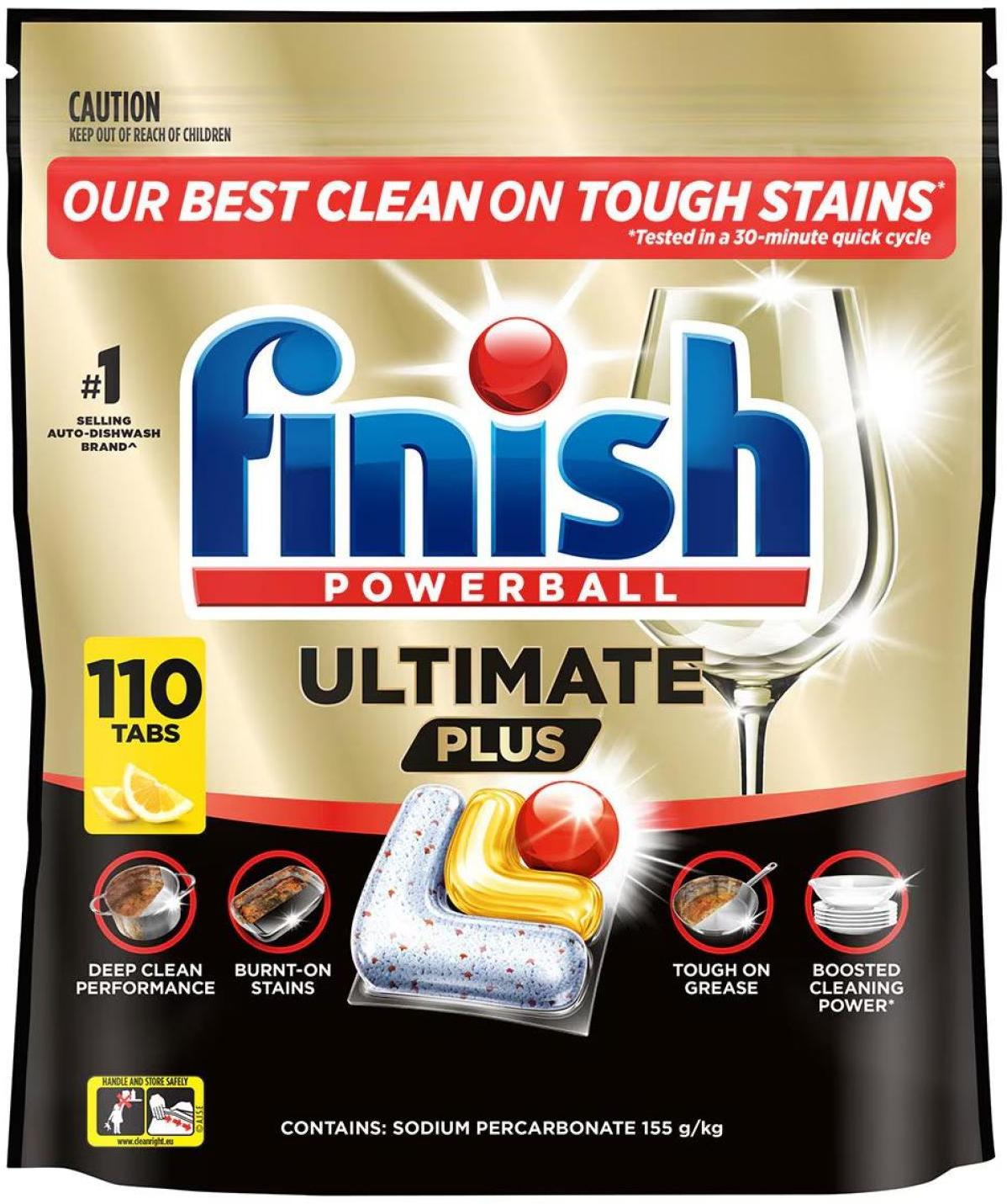 Finish Ultimate Plus Dishwashing Capsules (110 ct)
