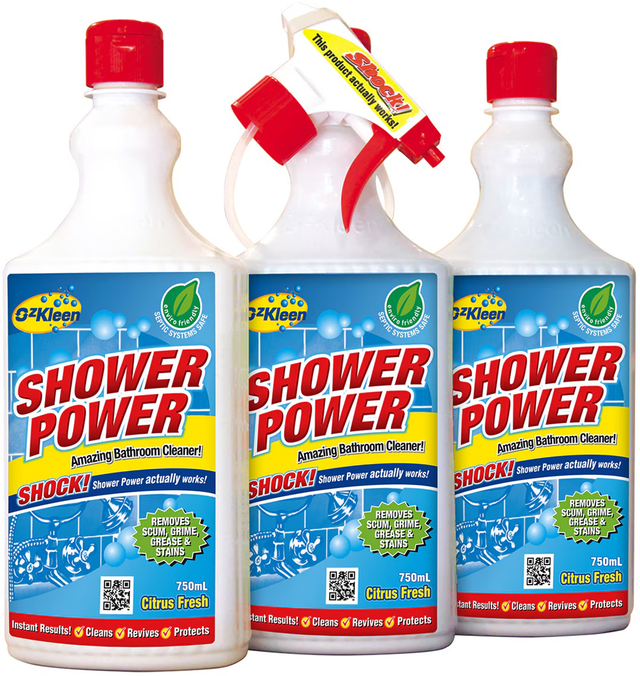 Ozkleen Shower Power Cleaner (750 ml x 3 pk)