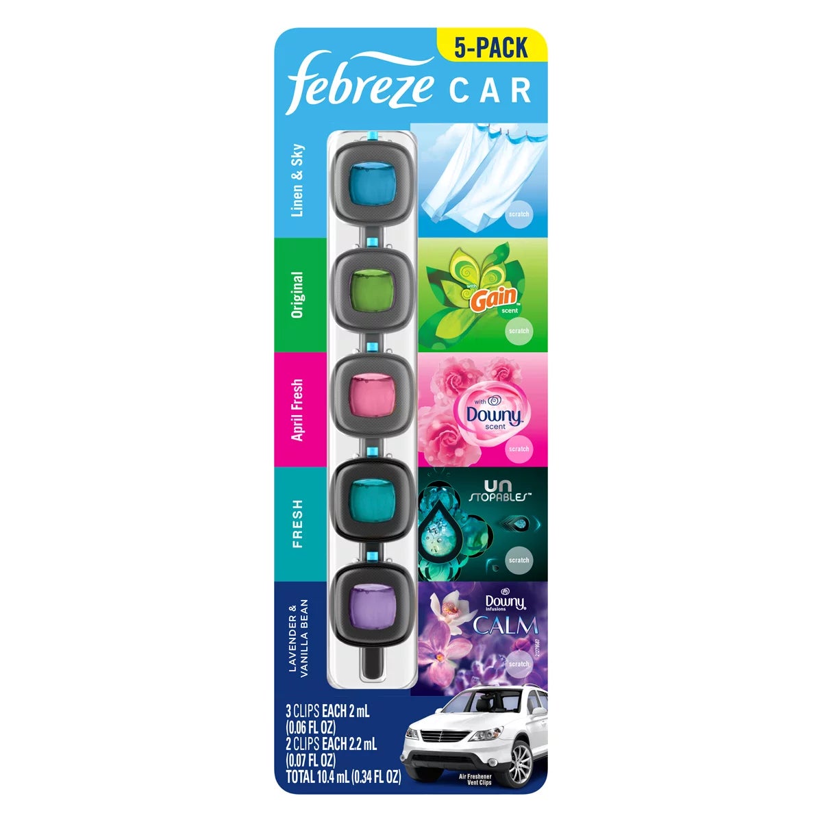 Febreze Mini Car Air Freshener 5 Pack