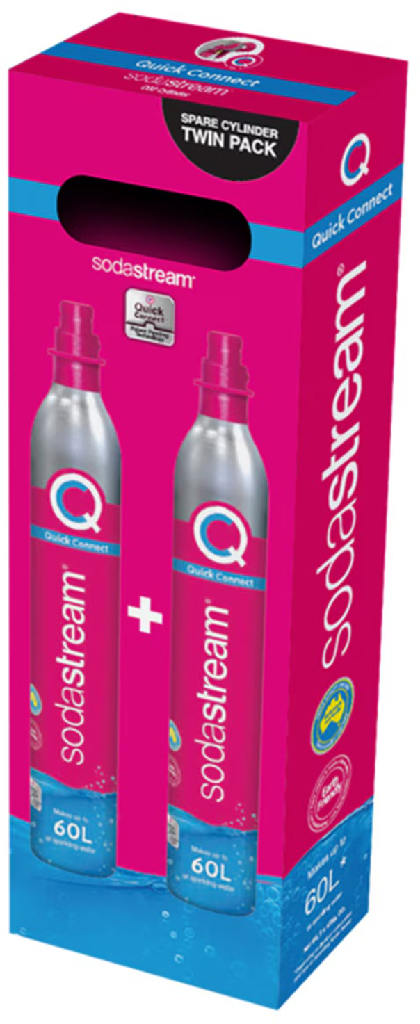 Sodastream CQC Gas Cylinders (60 L x 2 pk)