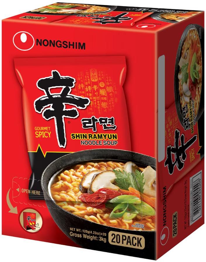 Nongshim Shin Ramyun Noodle (120 g x 2 pk)