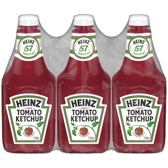 Heinz Tomato Ketchup 3 x 1L
