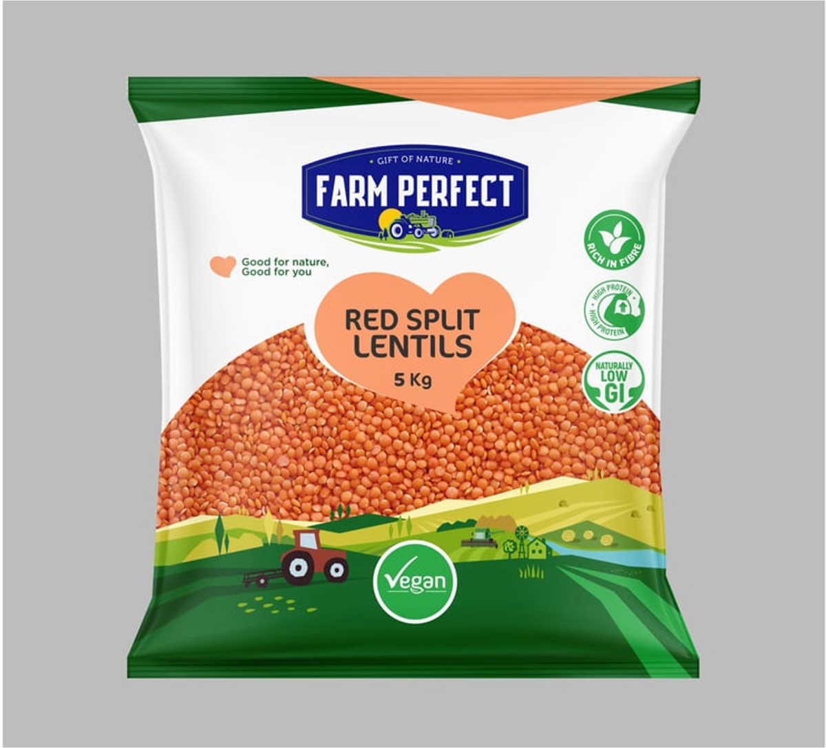 Farm Perfect Red Split Lentils (5 kg)