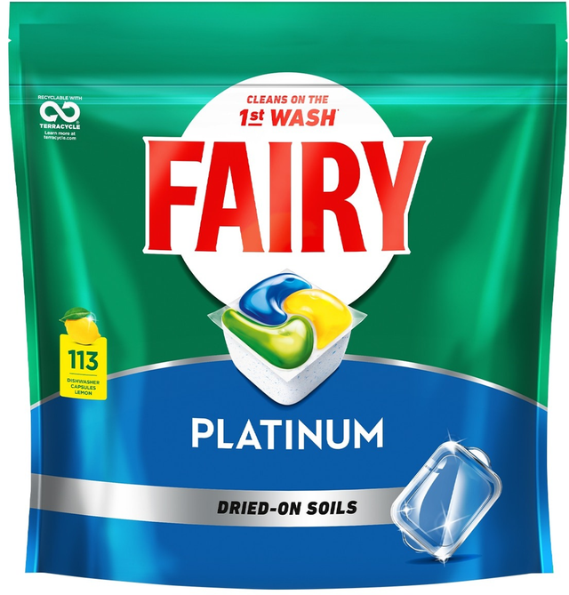 Fairy Platinum Dishwasher Capsules (113 pk)