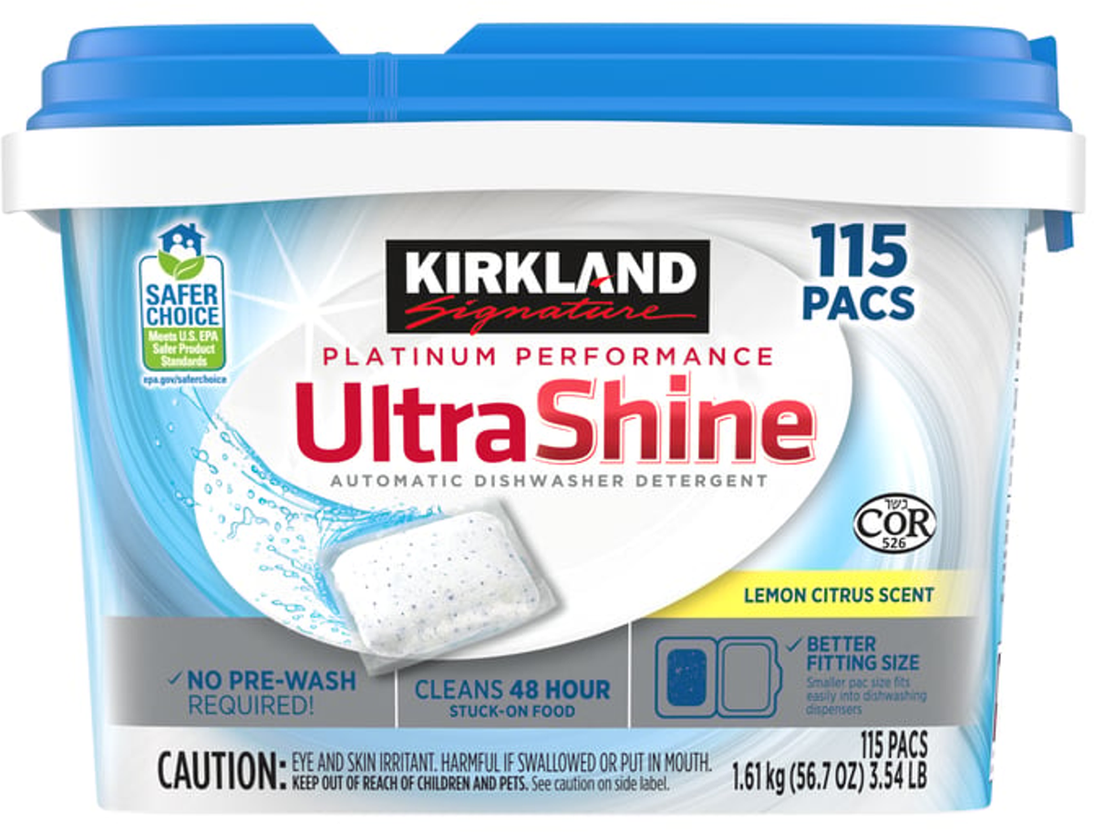Kirkland Signature Dishwasher Pacs (115 pk)