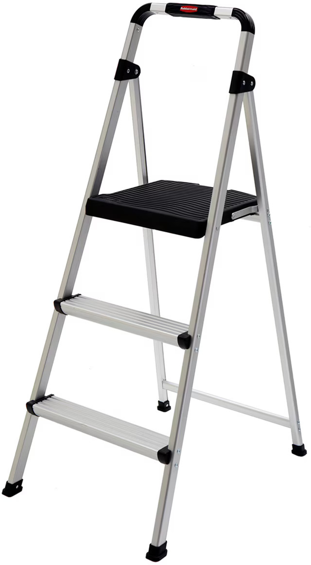Rubbermaid 3 Step Aluminum Stool (1 ea)