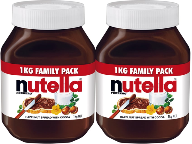 Nutella Hazelnut Spread (1 kg x 2 pk)