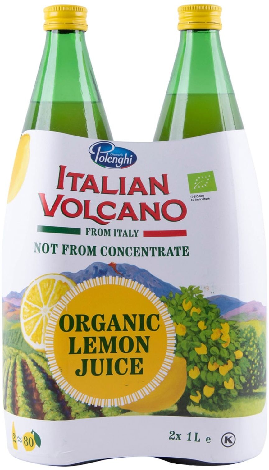 Italian Volcano Lemon Juice Bottles (1 L x 2 pk)