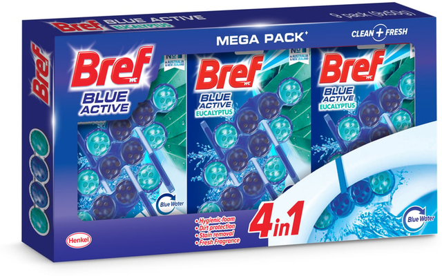 Bref Blue Active Toilet Cleaner (50 g x 9 pk)
