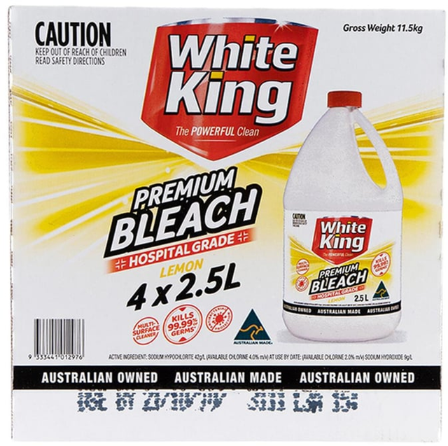 White King Bleach (2.5 L x 4 pk)