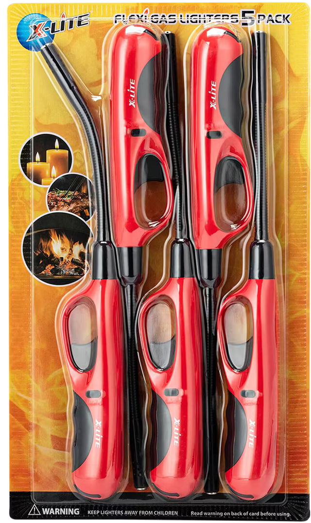 X-Lite Refillable Flexible Gas Lighter (5 pk)