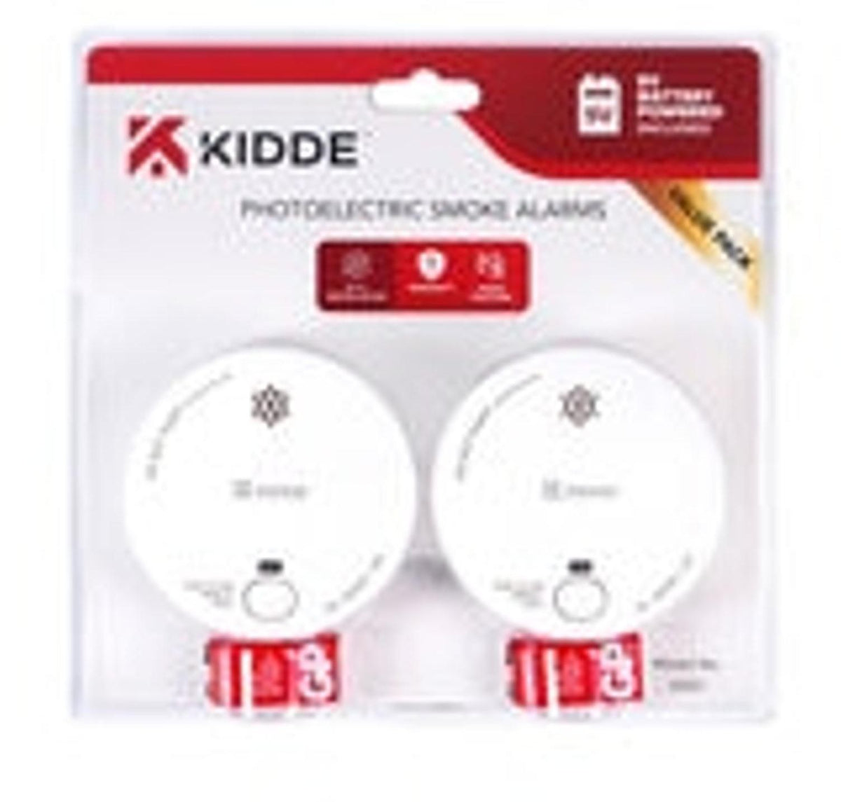 Kidde Photoelectric Smoke Alarm (2 pk)