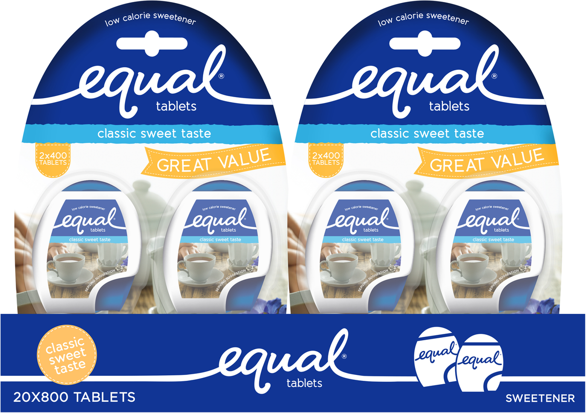 Equal Tablets Sweetner (400 pk x 2 pk)