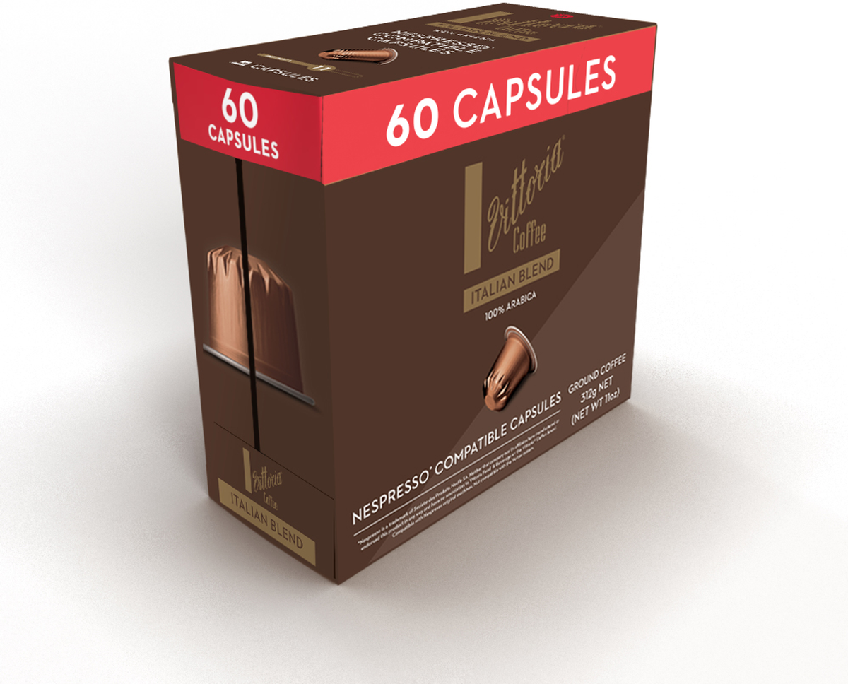 Vittoria Italian Coffee Capsules (60 pk)
