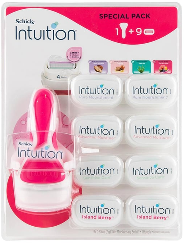 Schick Intuition Razor + 9 Cartridges