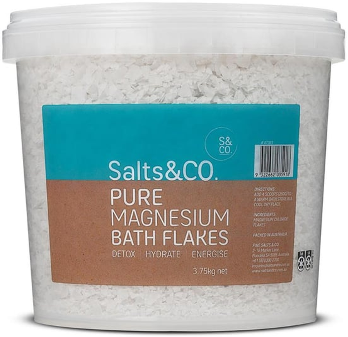 Salts & Co Pure Magnesium Bath Flakes (3.75 kg)