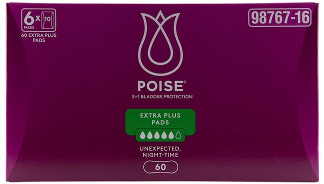 Poise Extra Plus Pads (60 pk)