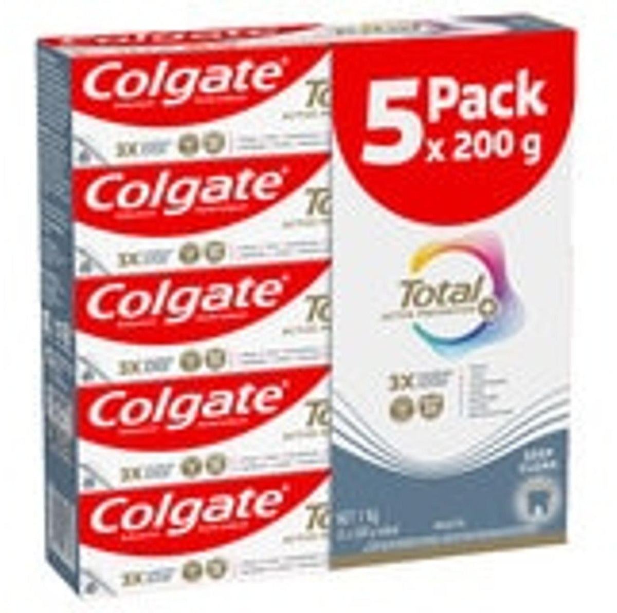 Colgate Total Active Prevention Toothpaste (200 g × 5 pk)