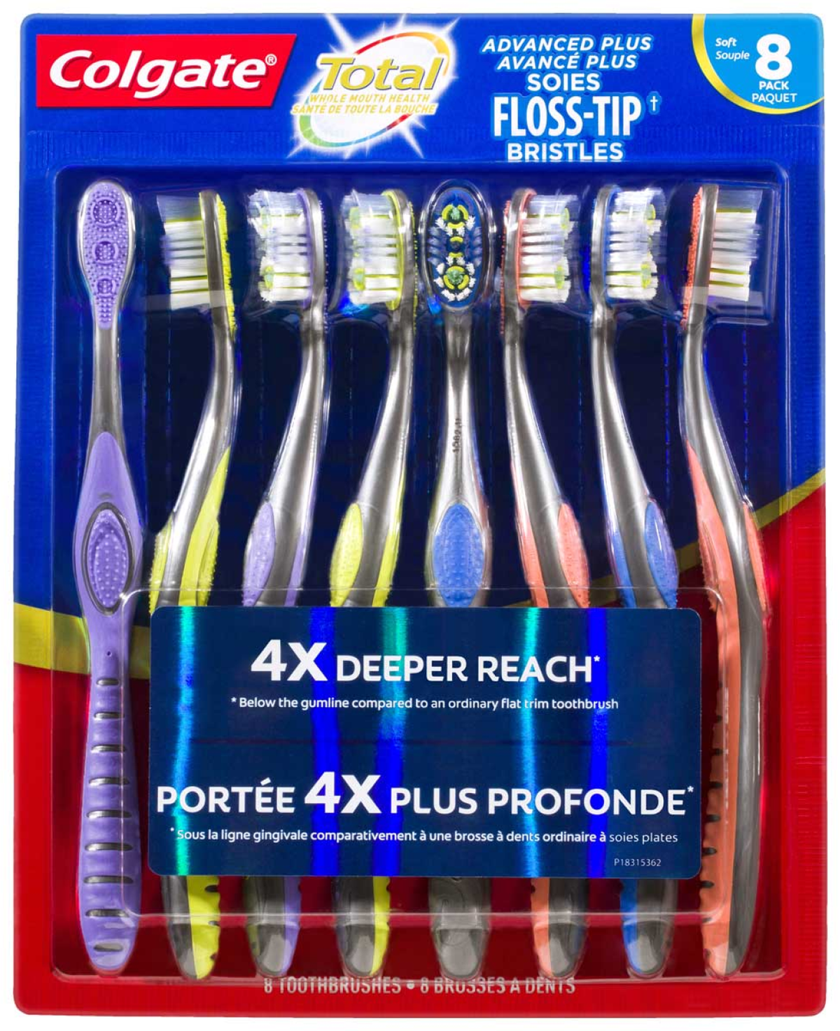 Colgate Floss Tip Toothbrush (8 pk)