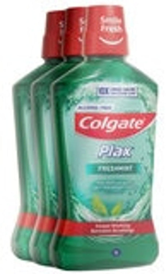 Colgate Plax Alcohol Free Mouthwash (1 L × 3 pk)