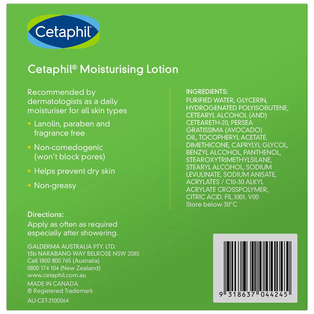 Cetaphil Moisturising Lotion 2 x 1L