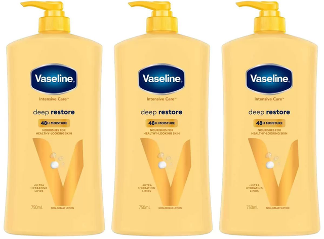 Vaseline Intensive Care Deep Restore Body Lotion (750 ml x 3 pk)
