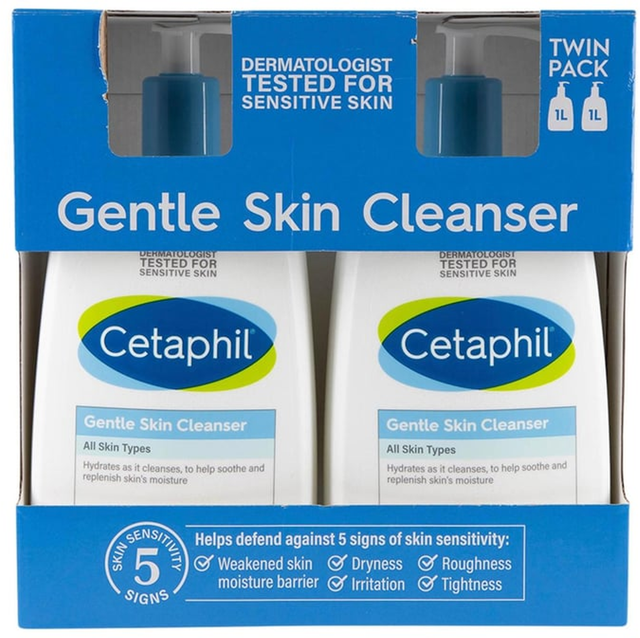 Cetaphil Gentle Cleanser (1 L x 2 pk)