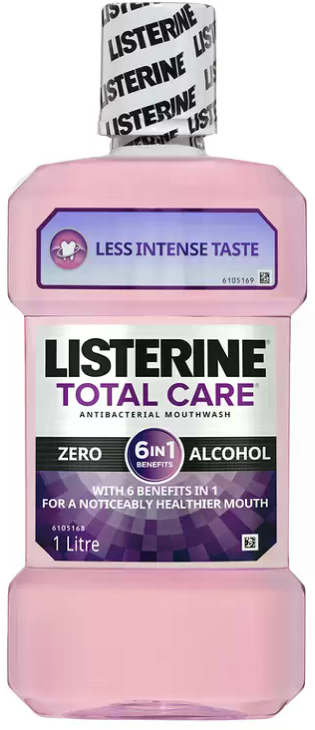 Listerine Total Care Zero Alcohol Antibacterial Mouthwash (1 L x 3 pk)
